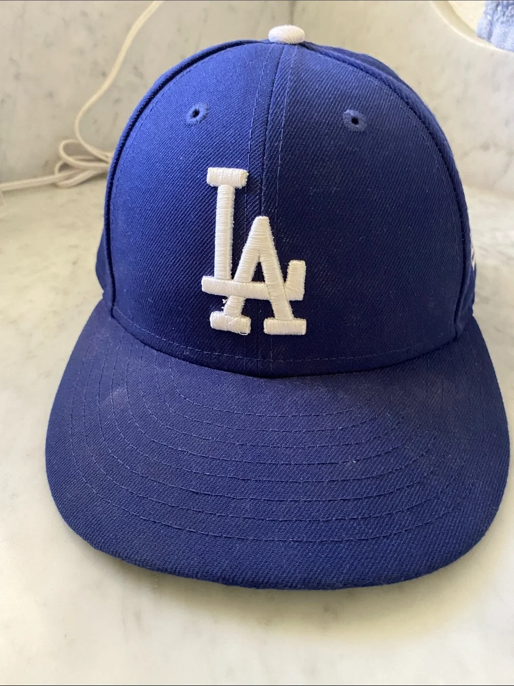 New Era Kids LA Baseball Cap - Royal Blue & White